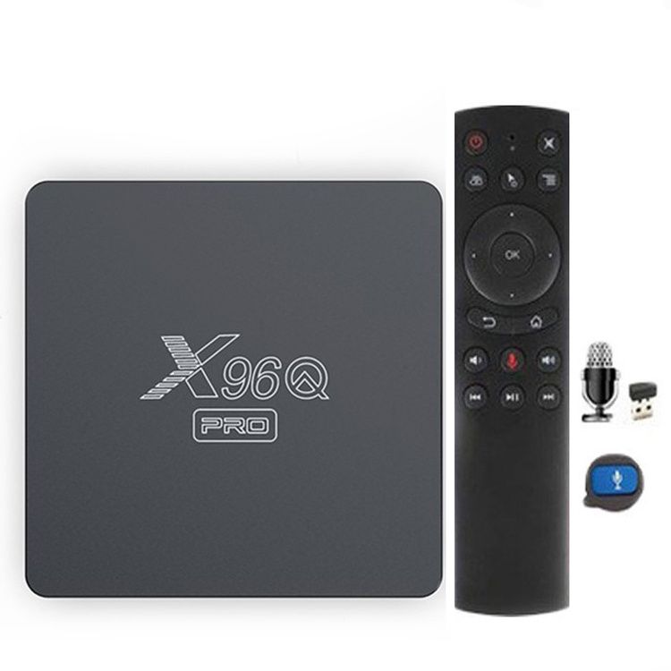 Thiết bị biến tivi thường thành tivi thông minh X96Q Pro android 10 có điều khiển giọng nói tiếng Việt
