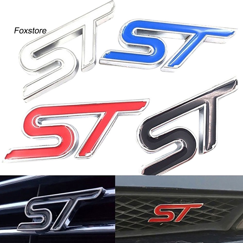 Logo Kim Loại 3d St Racing Cho Xe Ford Focus Fiesta Mondeo