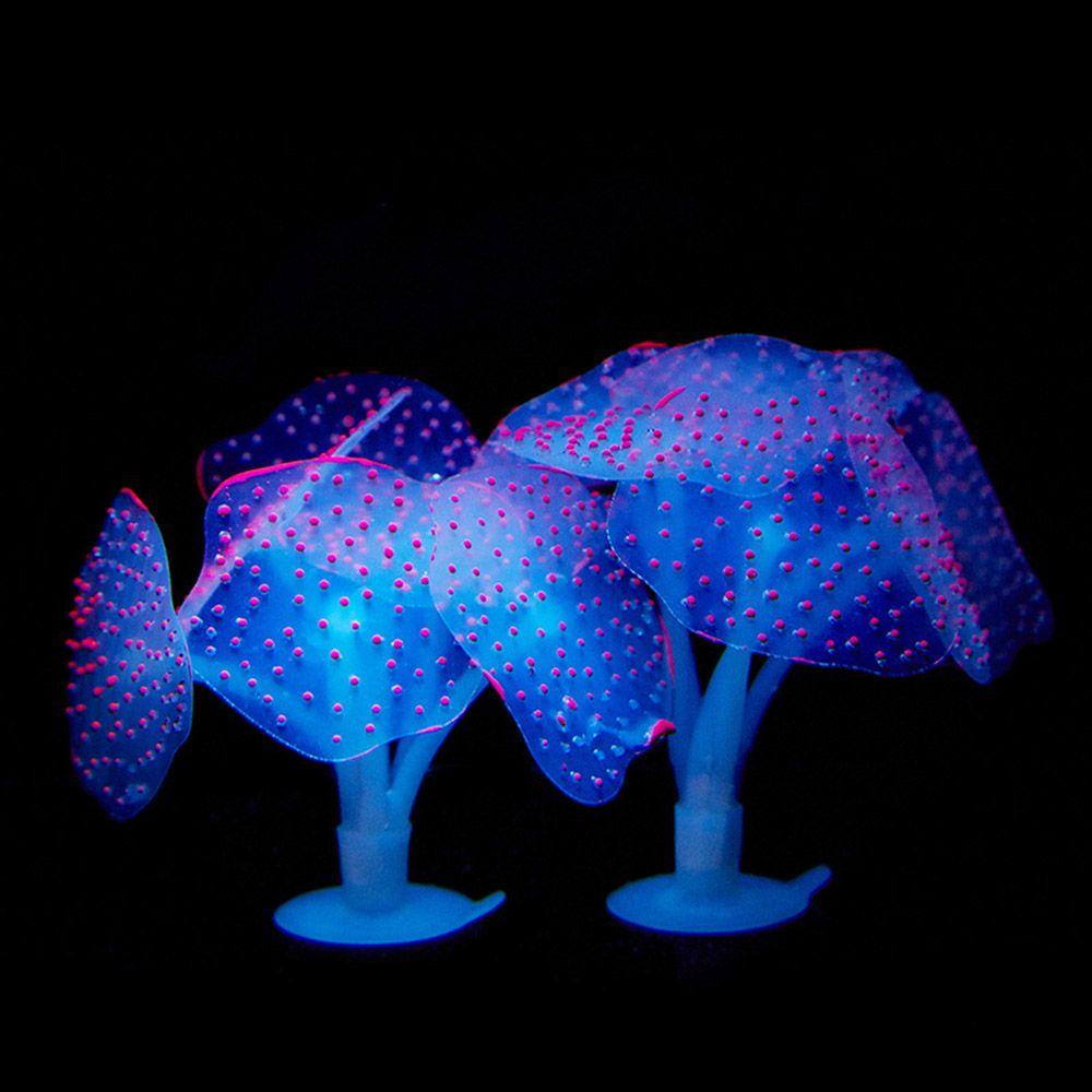 1 San Hô Nhân Tạo Màu Dạ Quang Dùng Trang Trí Bể Cá