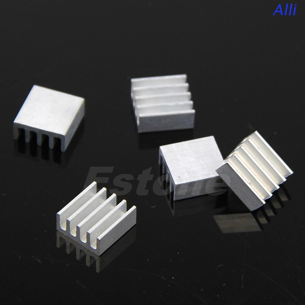Set 5 chip IC tản nhiệt 8.8x8.8x5mm bằng nhôm chất lượng cao