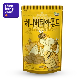 Hạt Hạnh Nhân Tẩm Bơ Mật Ong Tom's Farm (210g)