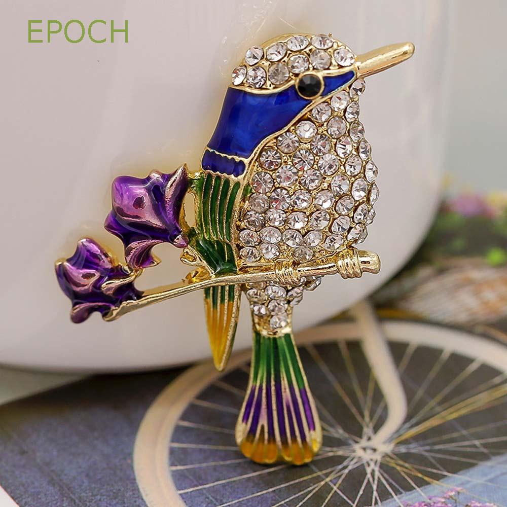 Trâm cài áo hình chim đậu cành cây