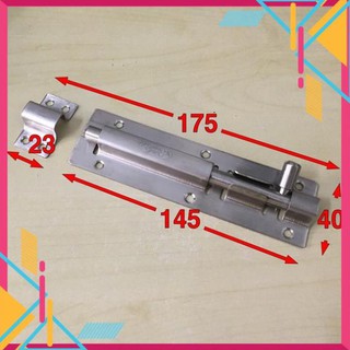 [GiáƯuĐãi] 1 BỘ 1.5 TẤT - CHỐT CỬA ĐỨNG INOX 100%