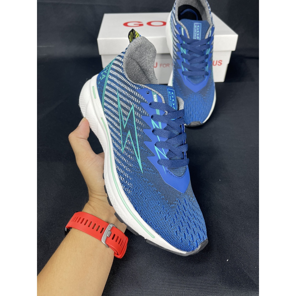 Giày Thế Thao Chạy Bộ Goya Eurus 2022 Màu Xanh Dương Trắng - Hàng Chính Hãng