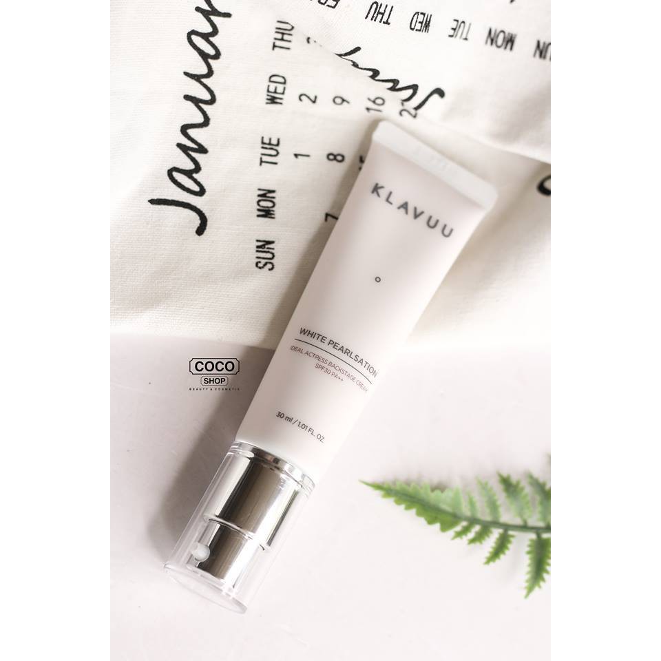 Kem lót Klavuu White Pearlsation Ideal Actress Backstage Cream SPF30 PA++ 30ml, rách vỏ hộp giấy (date 06/11/2021) | BigBuy360 - bigbuy360.vn