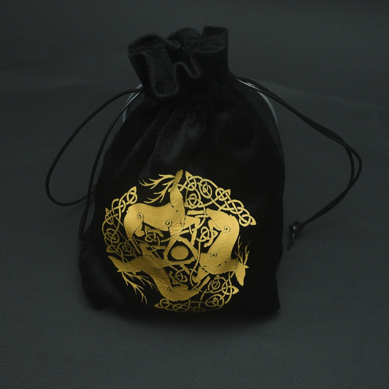 Flgo Túi Dây Rút Đựng Trang Sức Bằng Vải Nhung