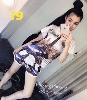 Bộ Đùi thun lạnh 3D Quảng Châu