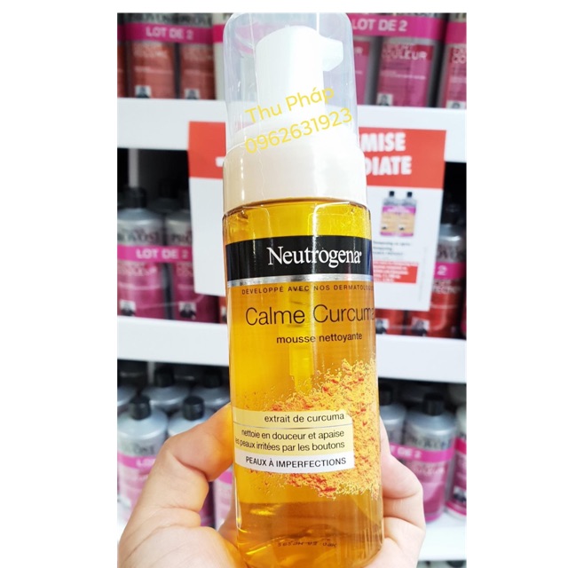 Sữa rửa mặt chiết xuất từ tinh nghệ neutrogena