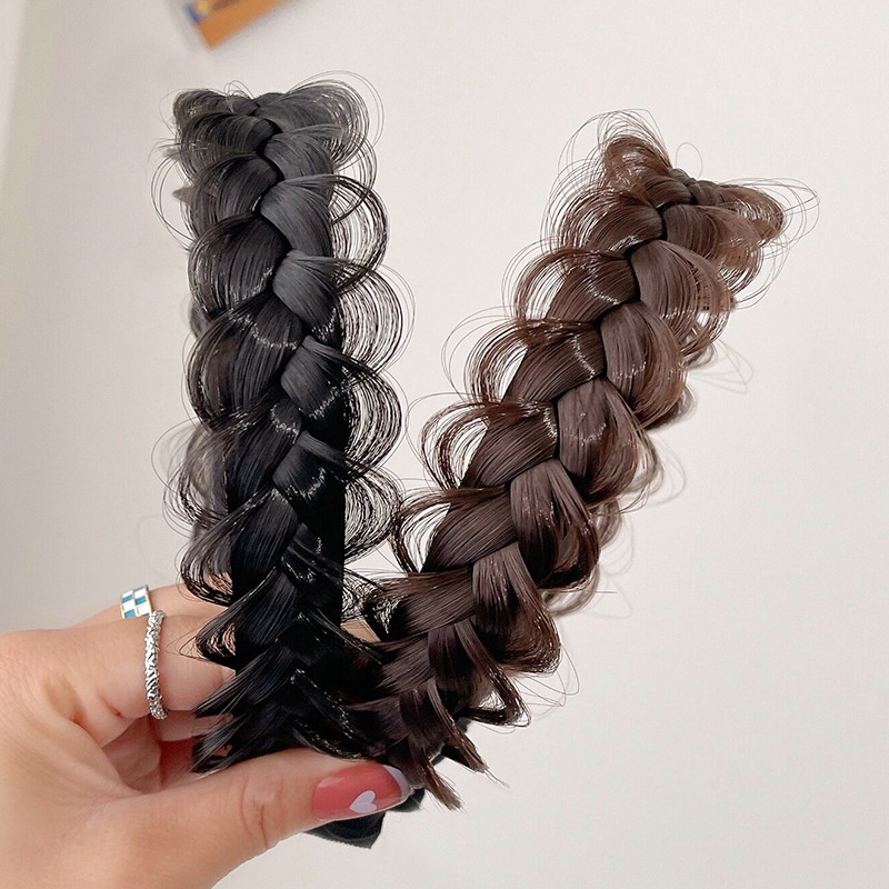 Băng đô bính tóc giả cho nữ Koty Beauty, Bờm tết tóc giả thắt bím TG404