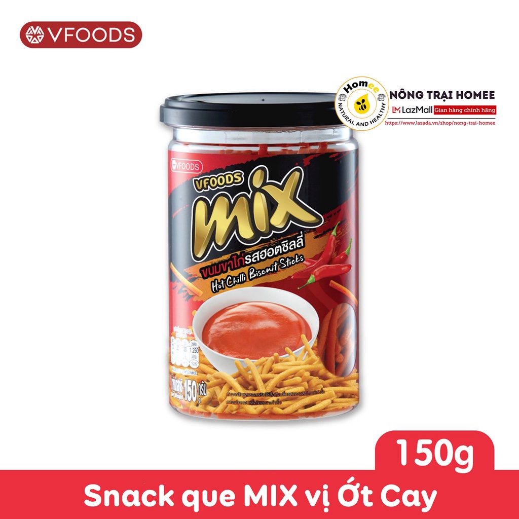 Bánh que MIX giòn cay Thái Lan Lon 150g vị truyền thống