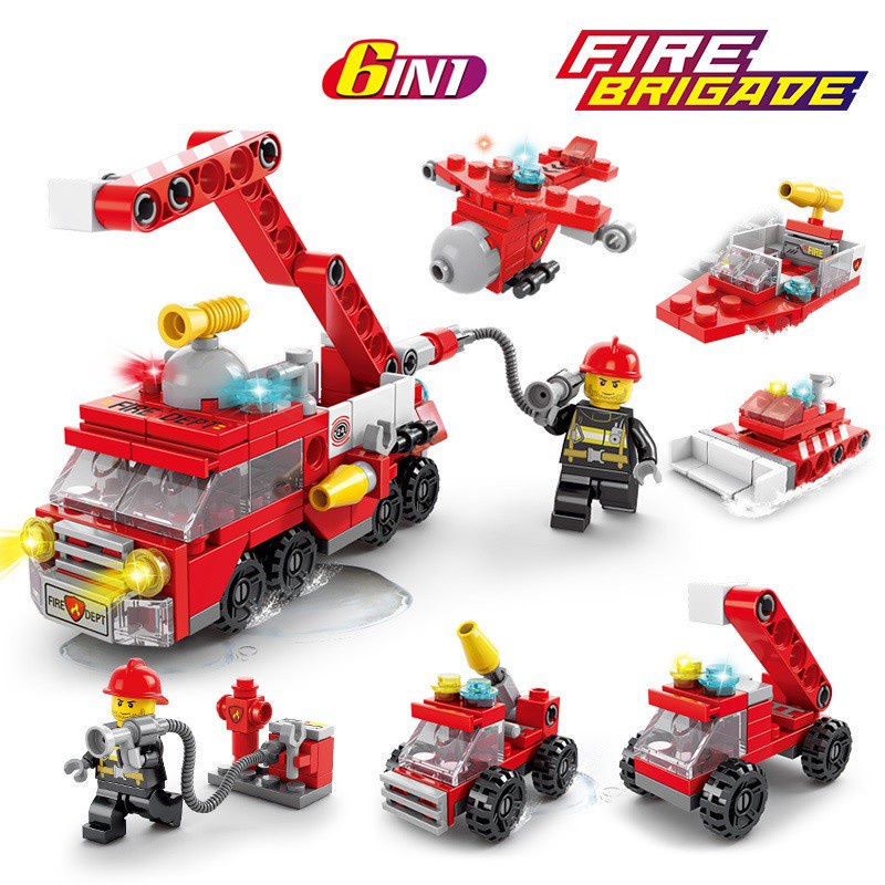 Mô Hình Xe Cảnh Sát Lego Ninjago Lắp Ráp Cho Bé