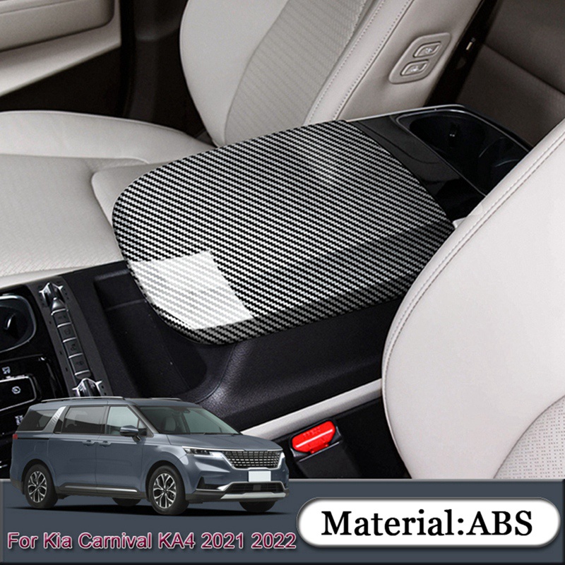 Miếng Dán Sợi Carbon Bảo Vệ Bảng Điều Khiển Trung Tâm Cho Kia Carnival KA4 2021 2022