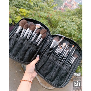 Bộ cọ trang điểm Celin 28 cây lông thú chính hãng kèm bao da kèm quà tặng Celin