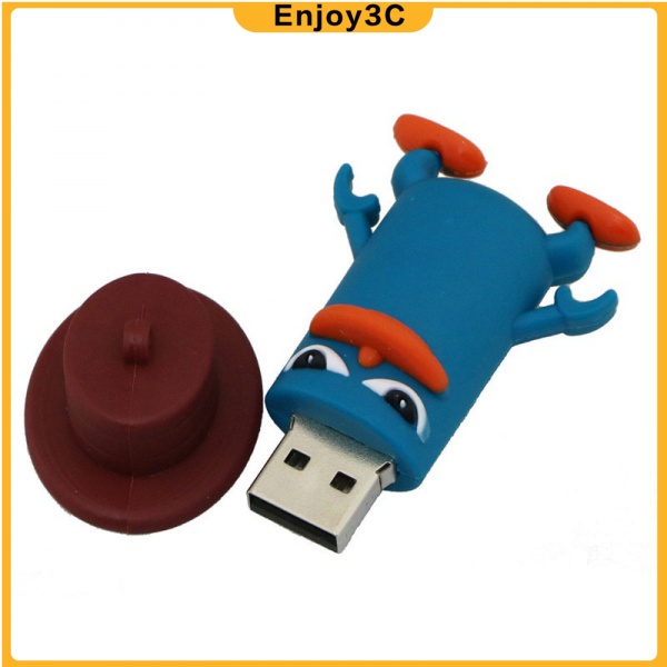 Usb 2.0 dung lượng 16G 32GB 256GB thiết kế hình thú mỏ vịt Perry vui nhộn | BigBuy360 - bigbuy360.vn