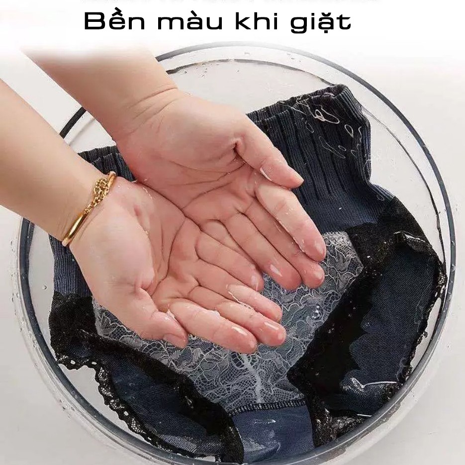 QUẦN LÓT NỮ GÂN TĂM CẠP CAO VIỀN REN - SIZE: M,L,XL- QUẦN CHIP REN CAO CẤP- FLQ69 | BigBuy360 - bigbuy360.vn