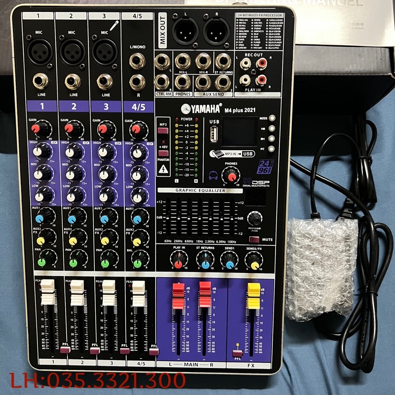 [BẢN NÂNG CẤP MỚI NHẤT]MIXER YAMAHA M4 PLUS 2022,Chuyên Hát Karaoke Và Thu Âm Livestream Cực Hay Bảo Hành 1 Năm