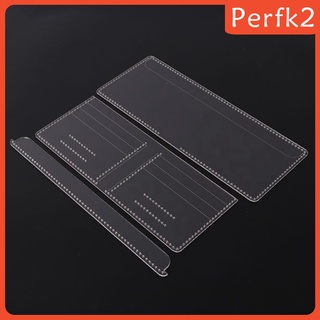 13Pcs Acrylic Short Wallet Card Holder Leather Craft Pattern Stencil Template