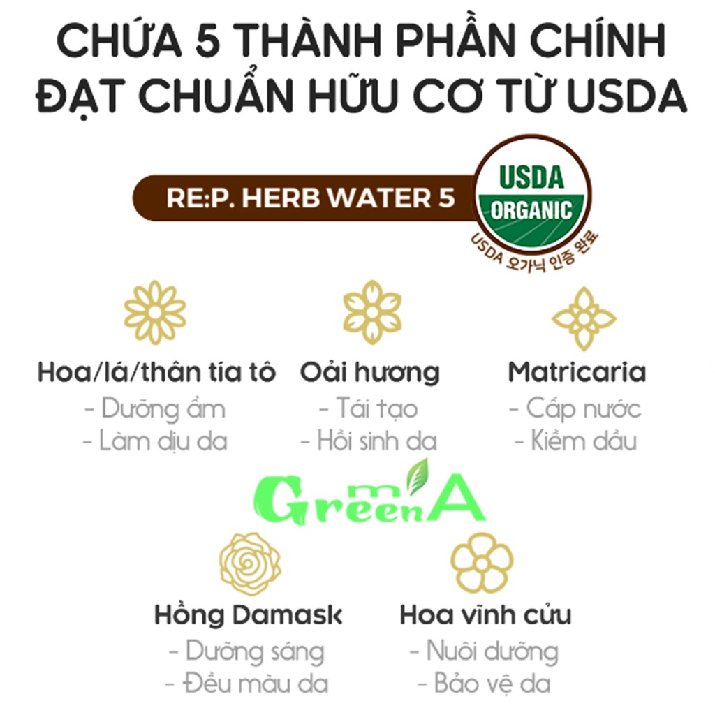 Kem Dưỡng RE:P Thảo Mộc Organic Nutrinature Ultra Nourishing Cream Dưỡng Sáng Và Phục Hồi Da 50ml [NHẬP KHẨU CHÍNH HÃNG]