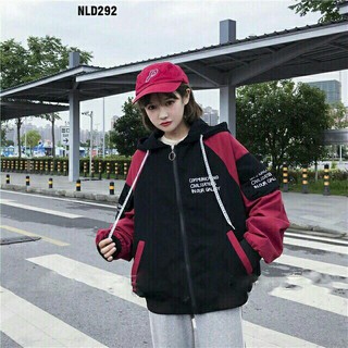 Áo khoác nữ phối màu cá tính mã 20