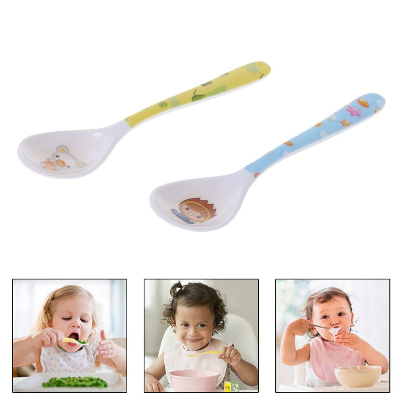 Muỗng tập ăn đầu thẳng an toàn cho bé