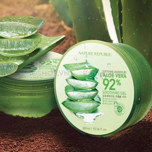 Gel Nha Đam Nature Republic 92% 300ml (Hũ)