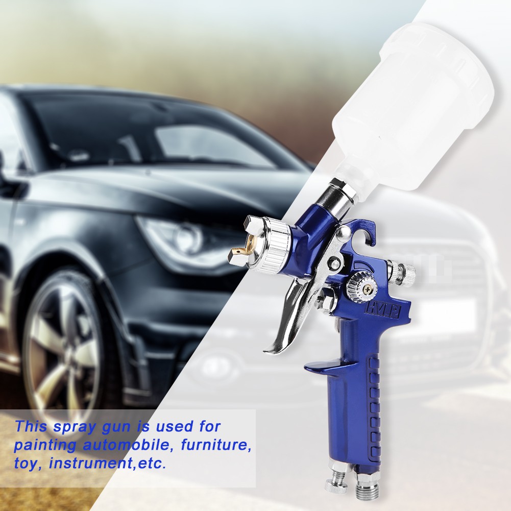 Bộ súng phun sơn mini H-2000A 0.8 / 1.0mm có vòi dung tích 125ml tiện dụng