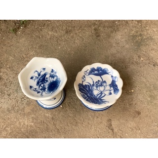 Chân Sứ Kê Nến Men Lam