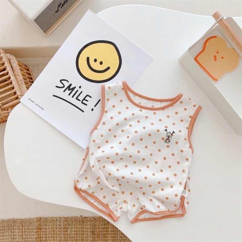 [ Hàng Mới Về ] Set ba lỗ cotton cho bé trai và gái