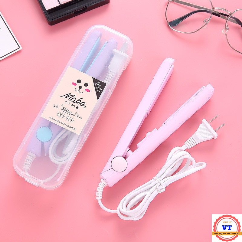 Máy Duỗi Tóc, Ép Tóc, Kẹp Thẳng, Uốn Tóc, Uốn Cúp Xoăn Lọn Đa Năng Mini Cầm Tay Tiện Dụng Nhỏ Gọn Dễ Thương