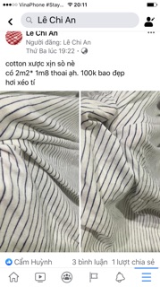 Vải cotton lê chi an( ái huỳnh