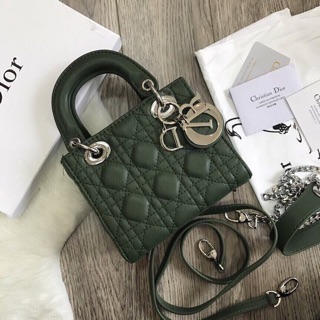 Túi Dior lady khoá bạc