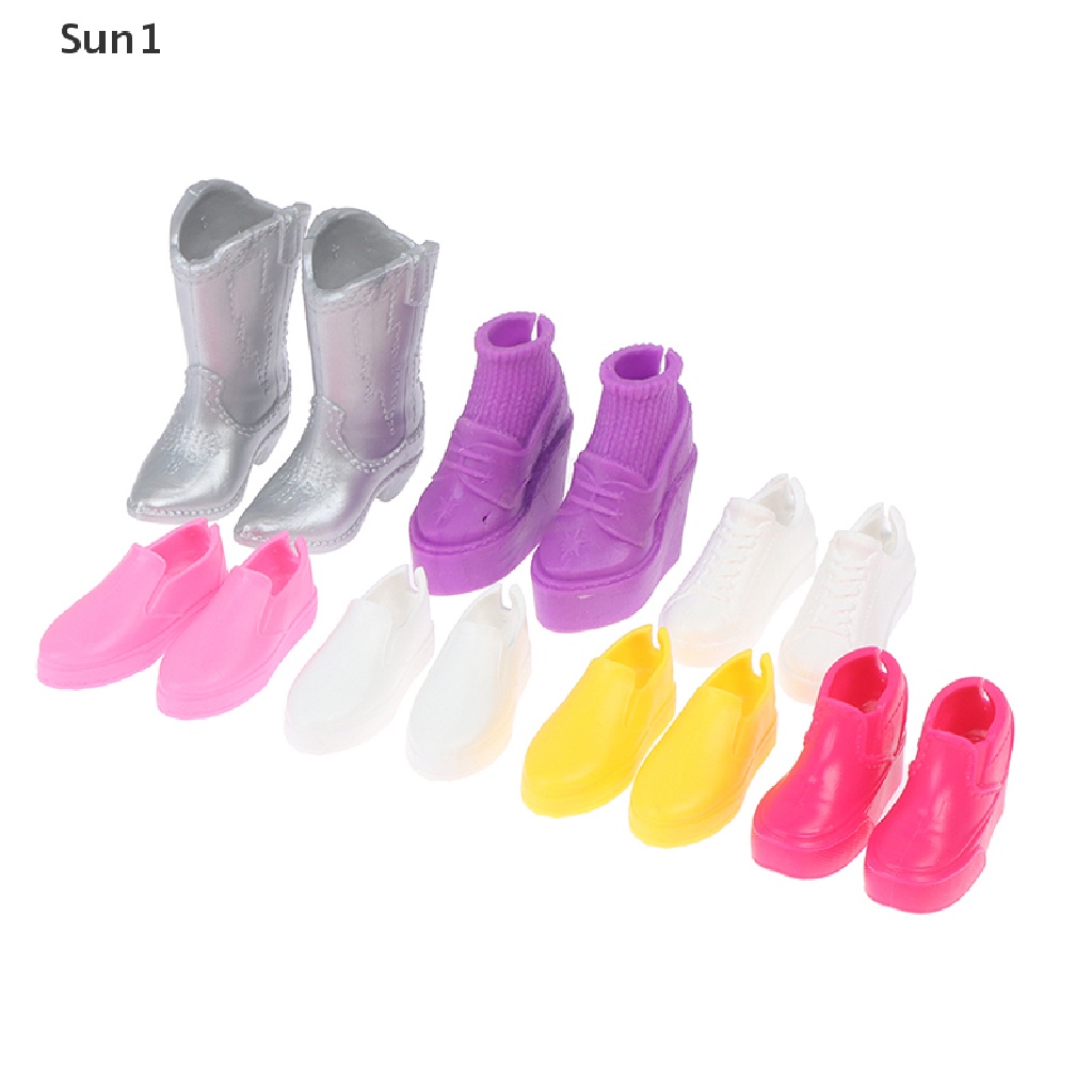 Set 2 Đôi Giày Sneaker Thời Trang Cho Búp Bê Tỉ Lệ 1 / 6