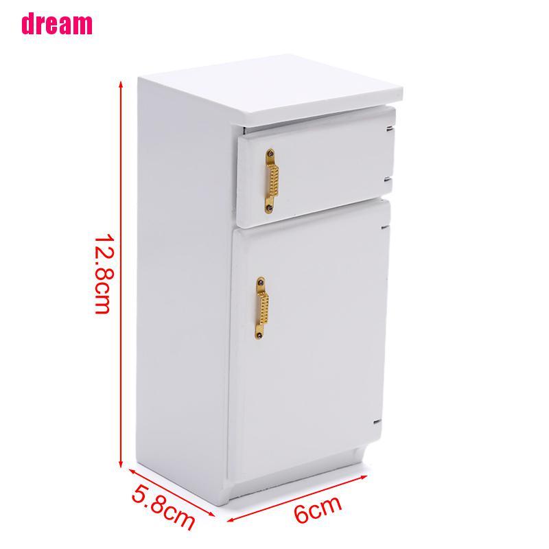 Tủ Lạnh Mini Bằng Gỗ Màu Trắng Hình Vũ Công Ba Lê