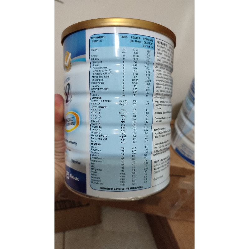 Date 2025 sữa ensure úc 850gram