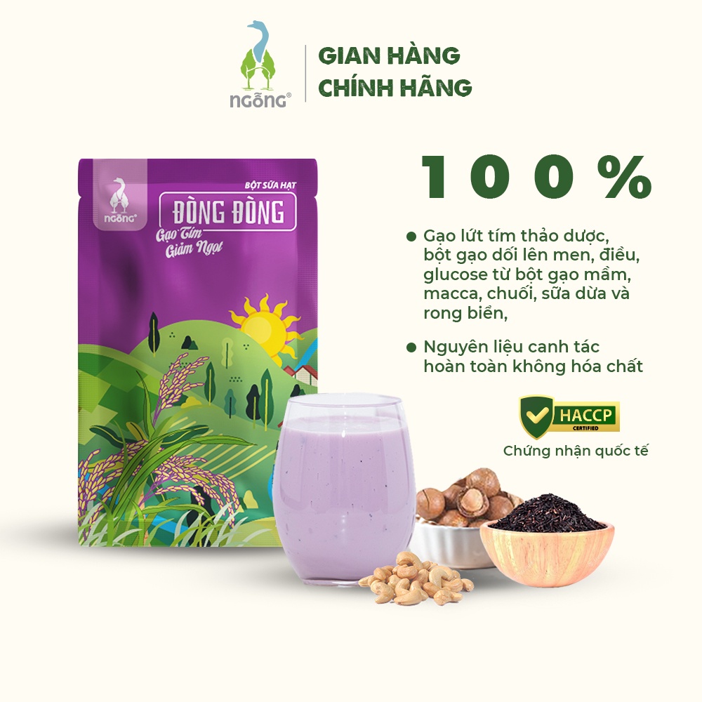 Bột sữa hạt dinh dưỡng Đòng Đòng thơm ngon tự nhiên 20gr