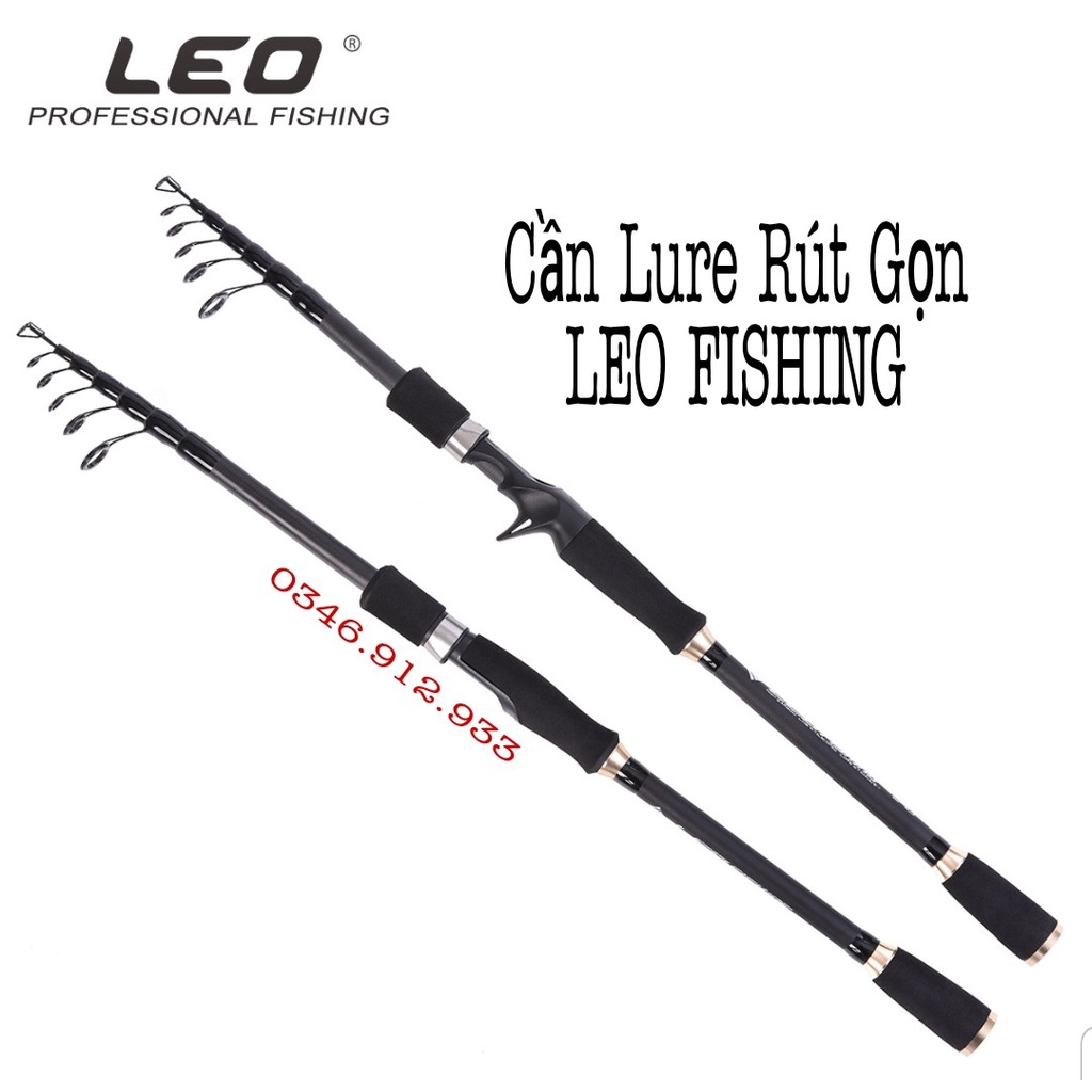 Cần Câu Lure Rút Gọn LEO Fishing Chuyên Đồ Câu Lure _Cần Câu Cá Lóc
