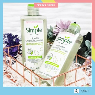 Nước Tẩy Trang Simple Micellar Cleansing Water 200ml , Nước Tẩy Trang Dịu Nhẹ Cho Da Nhạy Cảm