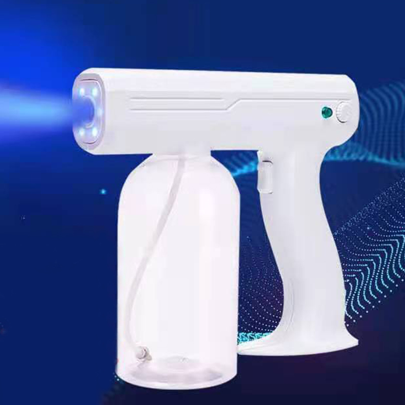 (Hàng Mới Về) Súng Phun Sương Nano Không Dây Có Đèn Ánh Sáng Xanh Dùng Trong Nhà Và Xe Hơi