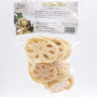 Củ sen tươi cắt lát Senta (Đóng bịch 250 Gram hút chân không) - Giao nhanh tại TP Hồ Chí Minh