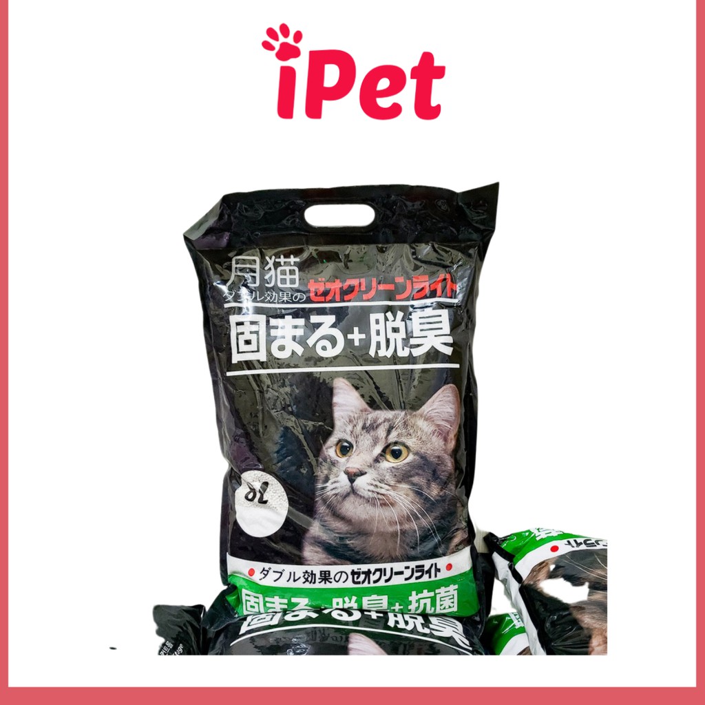 [Mã 159FMCGSALE giảm 8% đơn 500K] [SIÊU KHỬ MÙI] Cát Vệ Sinh - Cát Nhật Đen 8L Cho Mèo - iPet Shop