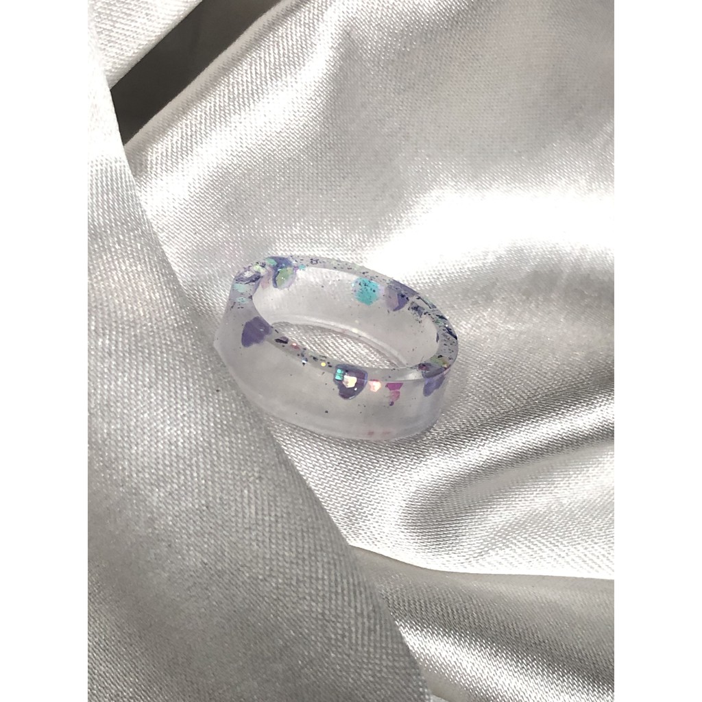 Purple Glitter Ring