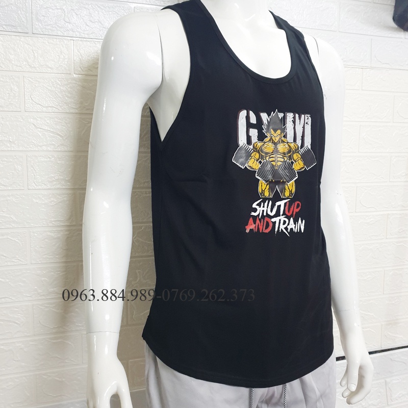 Áo ba lỗ A.106 chất cotton in hình siêu nhân đẹp trẻ trung, thoáng mát cho anh em tập GYM, chơi thể thao cho anh em