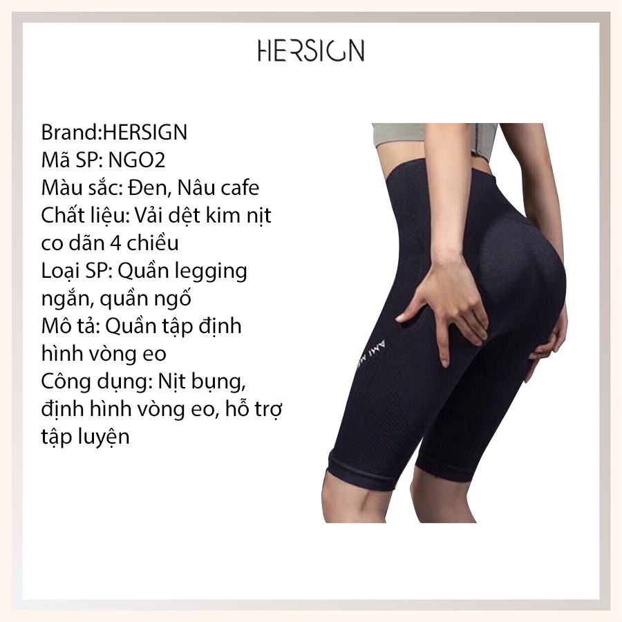 QUẦN NGỐ NỮ DỆT KIM CAO CẤP - QUẦN TẬP GYM ĐỊNH HÌNH EO CHO NỮ HERSIGN