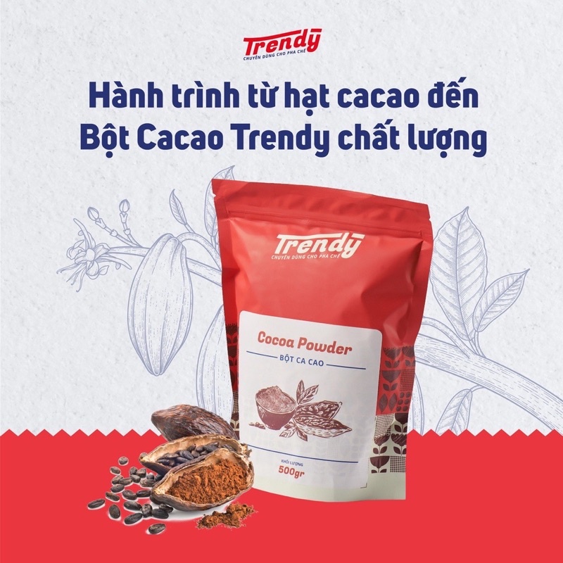 Bột cacao nguyên chất Trendy 500g