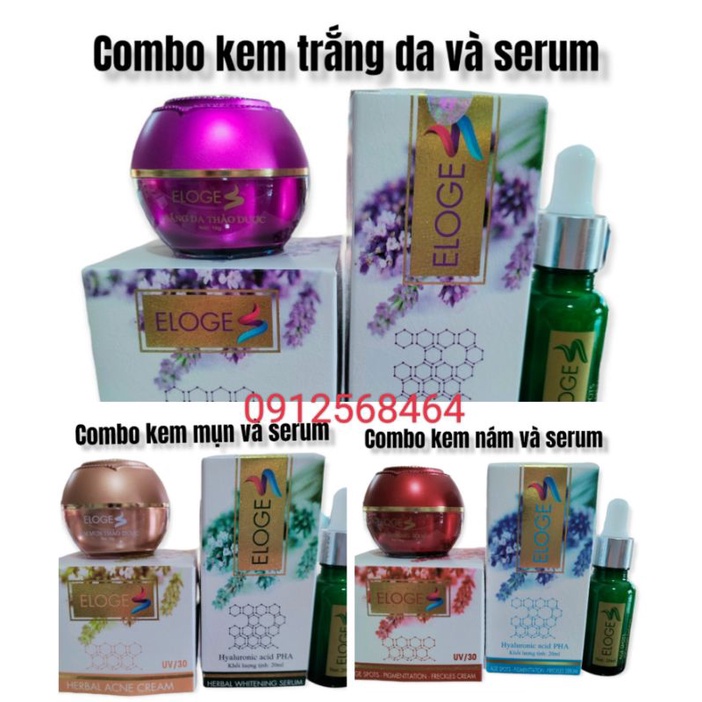 Kem Serum Éloge Dưỡng Trắng Da Ngăn Ngừa Mụn Nám