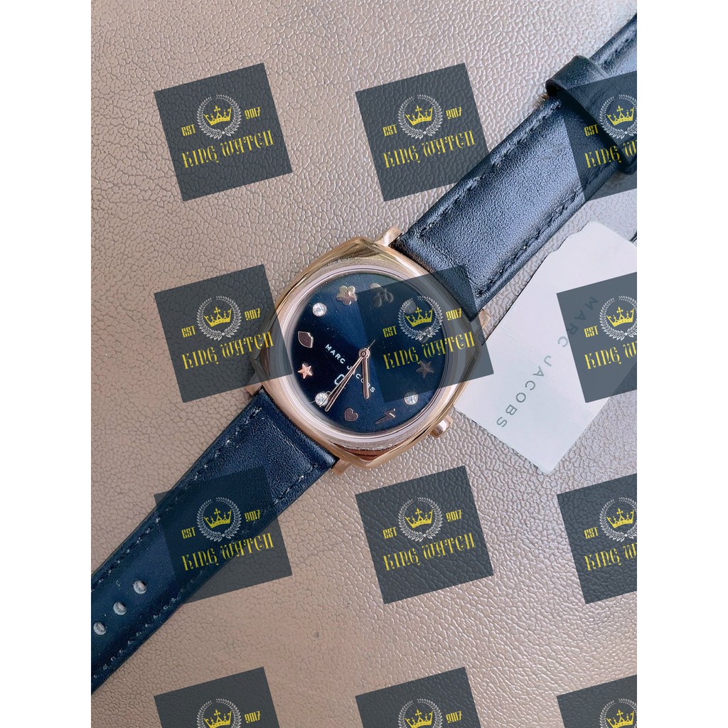 Đồng hồ nữ marc jacobs mandy size 34mm - dây da - 6 màu