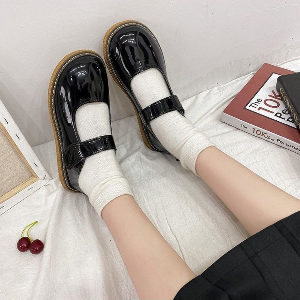 Giày oxfod nữ phong cách Lolita hoc sinh Mery Shoes MPS11 quai ngang mới | BigBuy360 - bigbuy360.vn