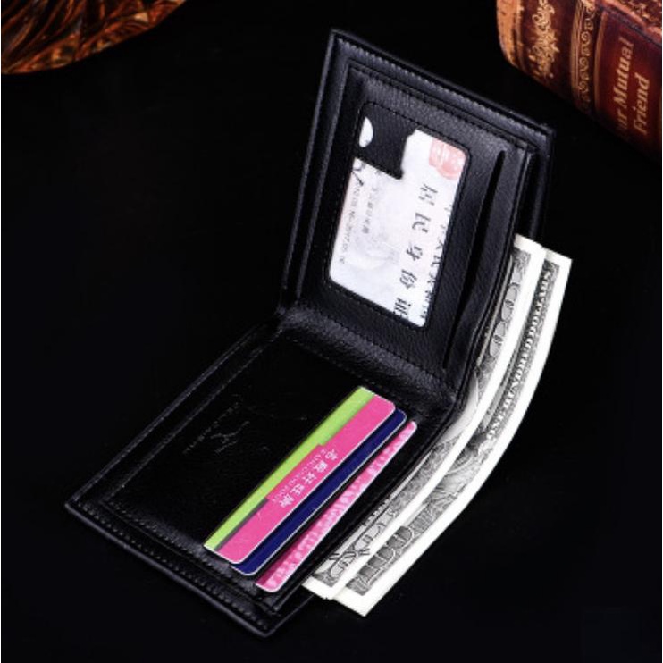 Ví nam da Ví da nam Bóp nam da thời trang viền kim loại sang trọng đẹp tiện ích mà giá rẻ