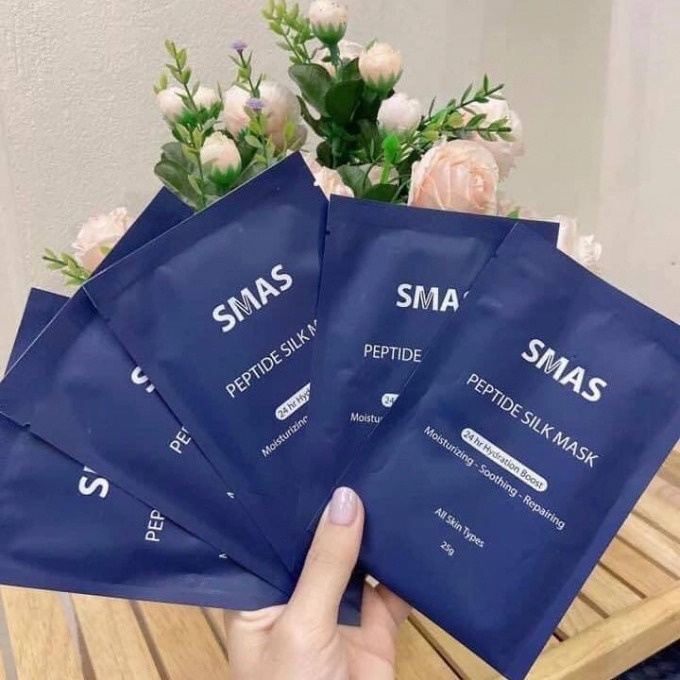 Mặt nạ dưỡng và phục hồi da SMAS Peptide Silk Mask Nhật Bản - 1 miếng