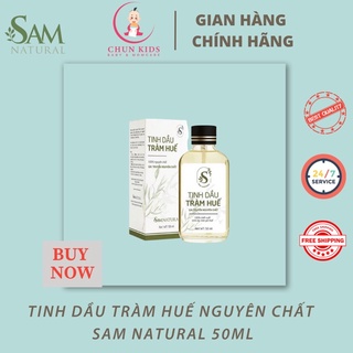 [CHÍNH HÃNG] Tinh dầu tràm Huế nguyên chất Sam Natural giữ ẩm cho bé, phòng đuổi muỗi